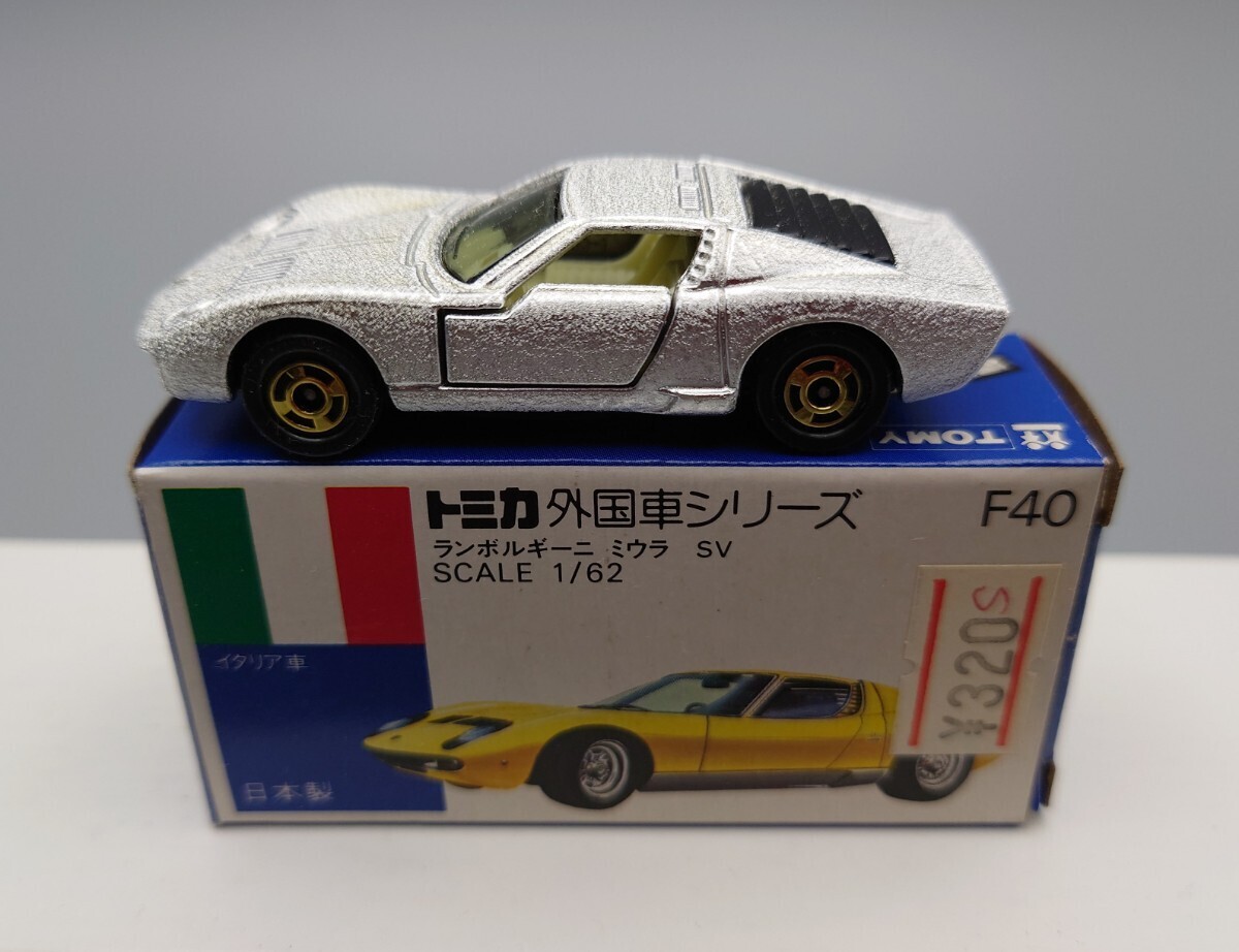 トミカ青箱F40ランボルギーニミウラちりめん伊勢丹特注日本製 Yahoo!オークション - 【青箱トミカ】F40-1 ランボルギーニ