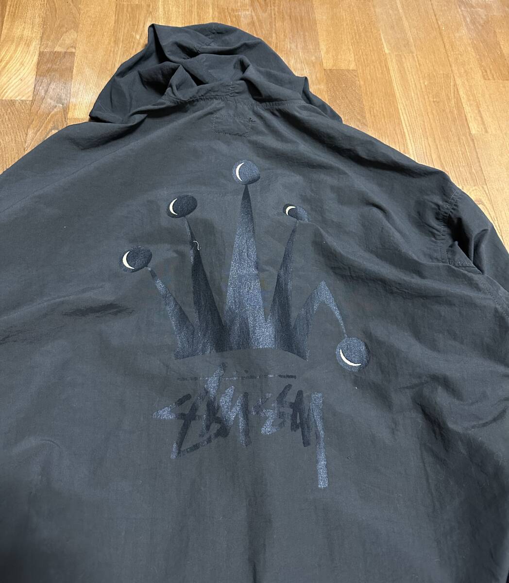 80s Vintage 黒タグ old stussy クラウン ナイロンパーカー 80s Vintage 黒タグ old stussy クラウン ナイロンパーカー