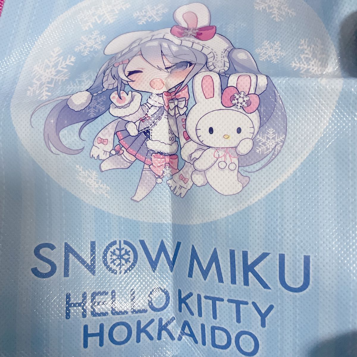 初音ミク 雪ミク ハローキティコラボ 北海道限定 お土産バッグ 初音ミク 雪ミク ハローキティコラボ 北海道限定 お土産バッグ