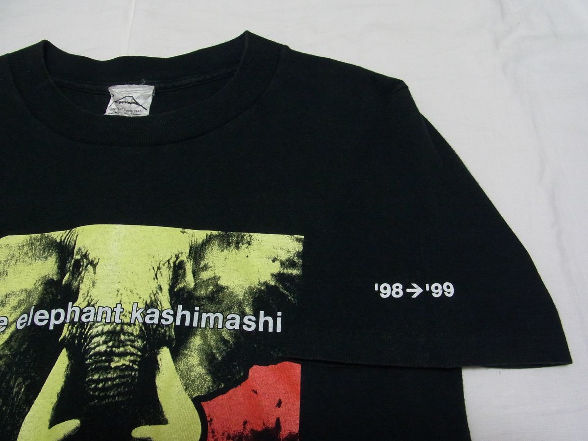 ★貴重★ エレファントカシマシ '98-'99 Tシャツ 黒 ★古着 90年代 当時物 PAO ライブ ツアーグッズ 『はじまりは今』『ガストロンジャー』_画像4