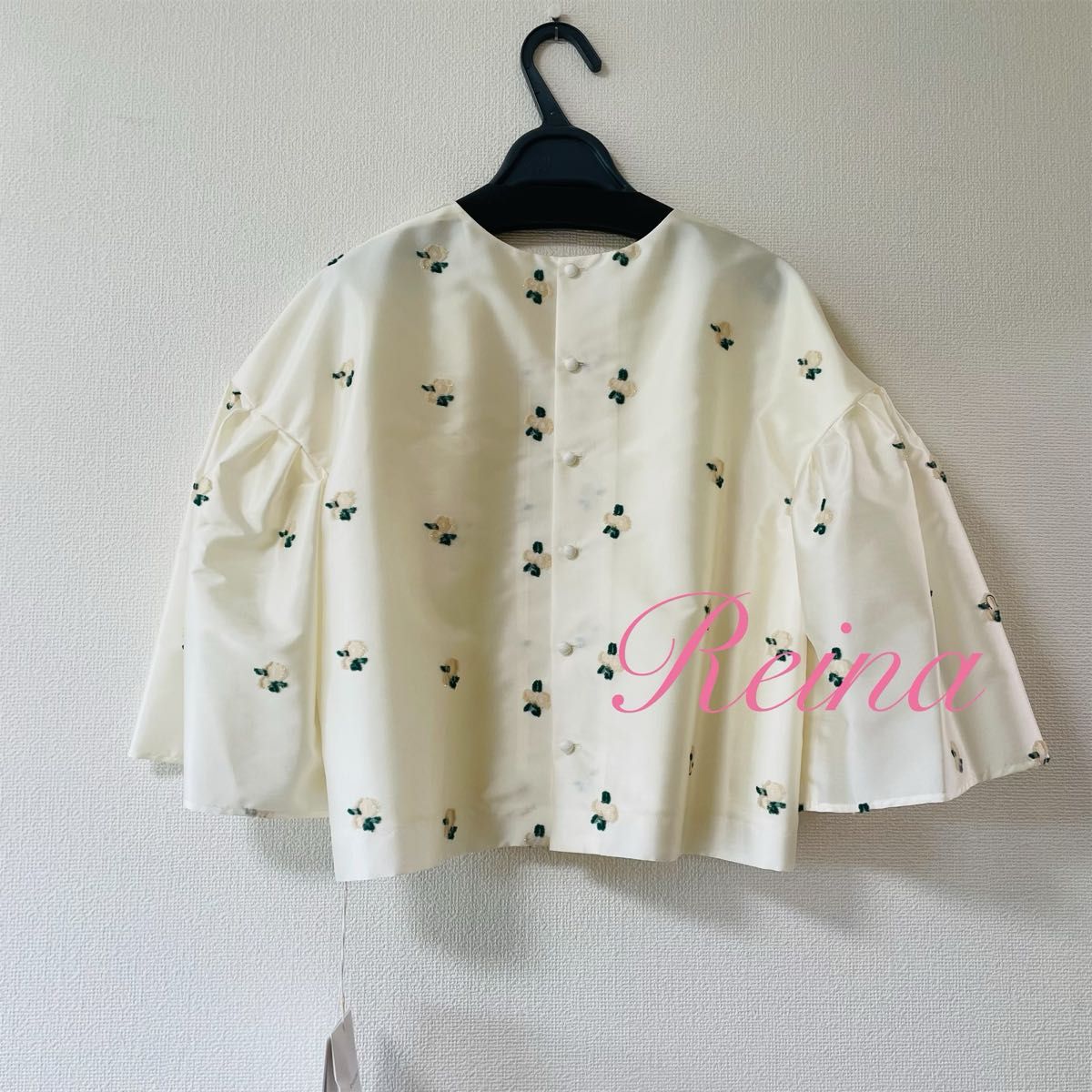 新品】定価29 700円 フラワー ジャガード ブラウス カデュネ 新品】定価29 700円 フラワー ジャガード ブラウス カデュネ