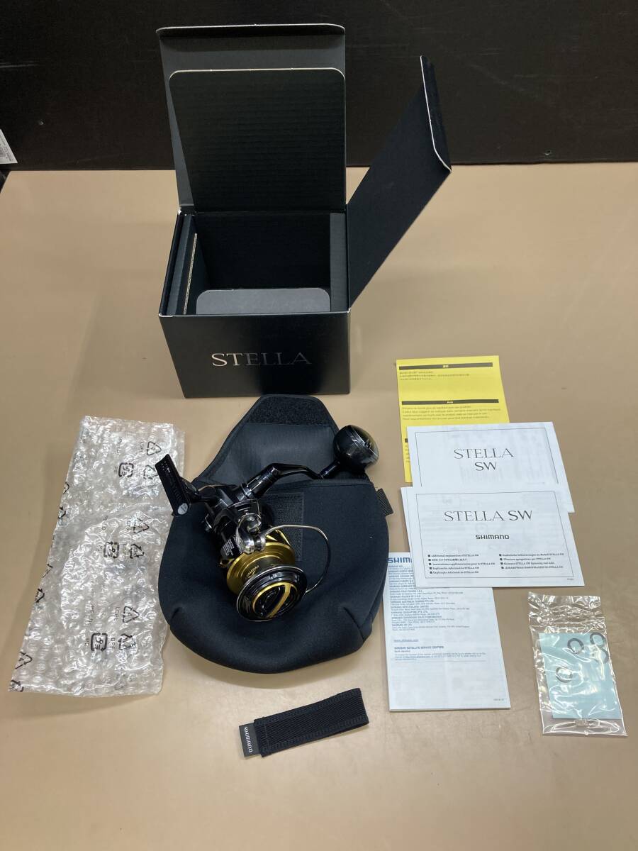 N123[06]S48(リール) 美品 SHIMANO/シマノ 20 ステラSW 6000PG/箱・ソフトケース・取説付属 6/11出品