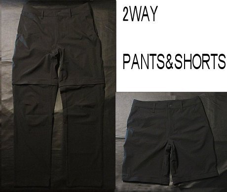 本物正規◆ノースフェイス◆2WAY/軽量/コンバーチブルパンツ/マウンテンショーツ PARAMOUNT■30×32■黒■新品■FLASHDRY/吸湿速乾