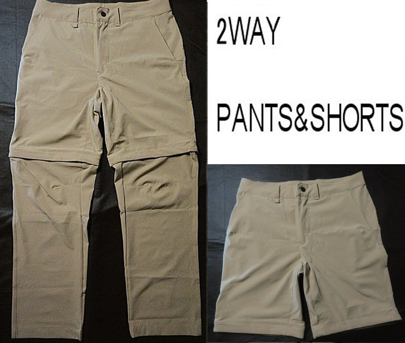 本物正規◆ノースフェイス◆2WAY/軽量/コンバーチブルパンツ/マウンテンショーツ PARAMOUNT■30■KHAKI ベージュ■新品■FLASHDRY/吸湿速乾