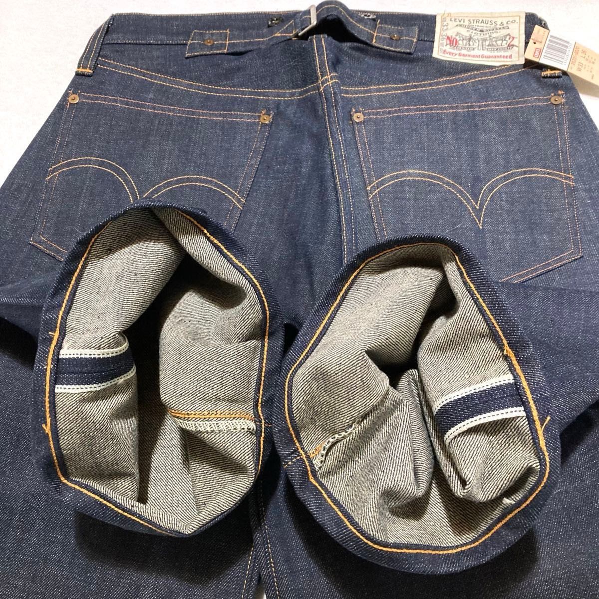 未使用 】 米国製 Levi's 201 No 2 W33 L36 青耳 バレンシア 未使用 】 米国製 Levi's 201 No 2 W33 L36 青耳 バレンシア