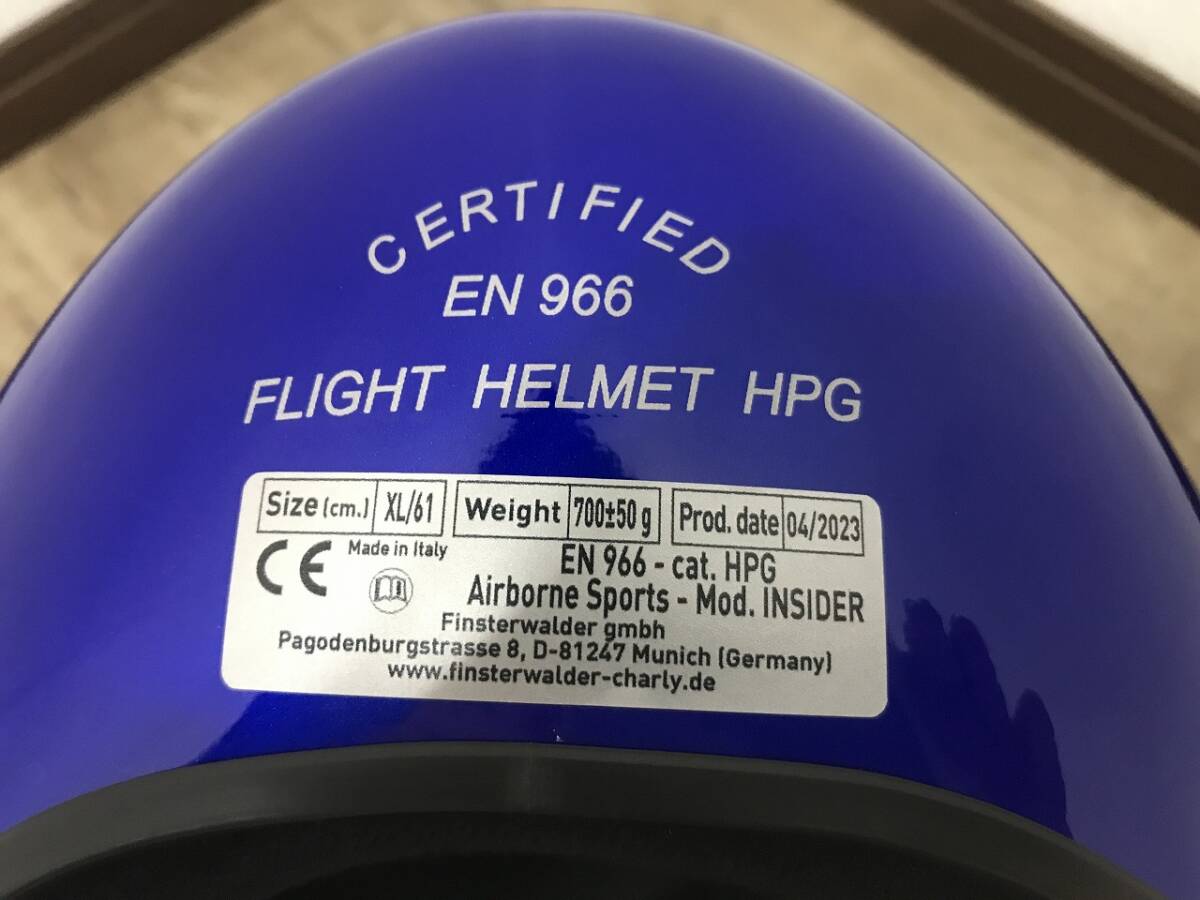 ID5322: 2023年製 パラグライダー用 ヘルメット Airborne Sports ID5322: 2023年製 パラグライダー用 ヘルメット Airborne Sports