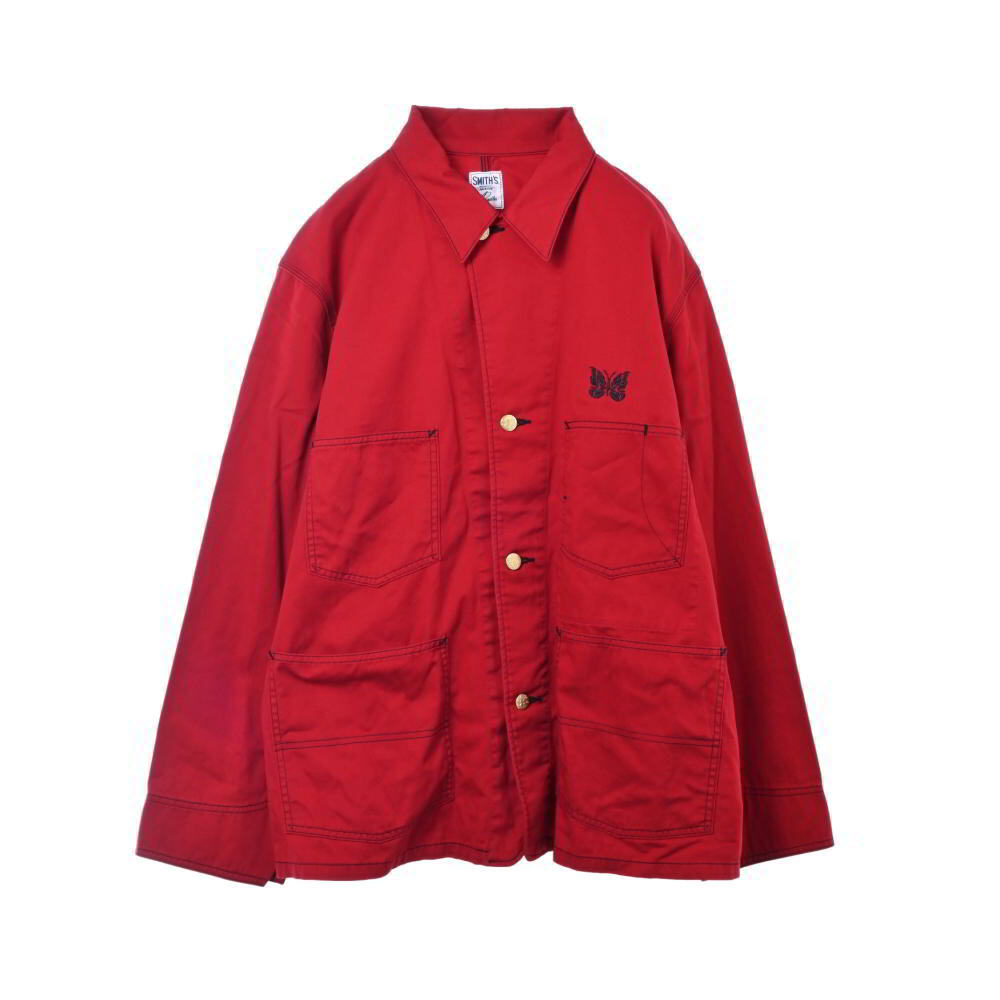 美品 Needles ×SMITH'S ワーク セットアップ M/M レッド ニードルス KL4BQUSA49