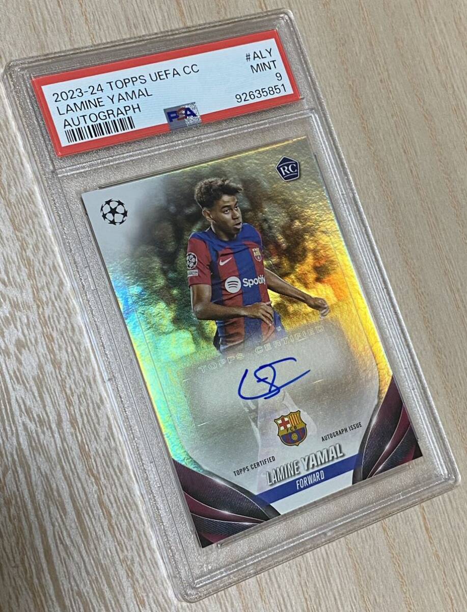 ◇PSA 9 MINT/鑑定品◇ 2023-24 Topps UCC Autograph 【 Lamine ◇PSA 9 MINT/鑑定品◇ 2023-24 Topps UCC Autograph 【 Lamine