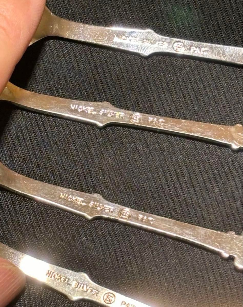 銀スプーン NICKEL SILVER ニッケルシルバー七宝焼装飾 年代物 銀スプーン NICKEL SILVER ニッケルシルバー七宝焼装飾 年代物