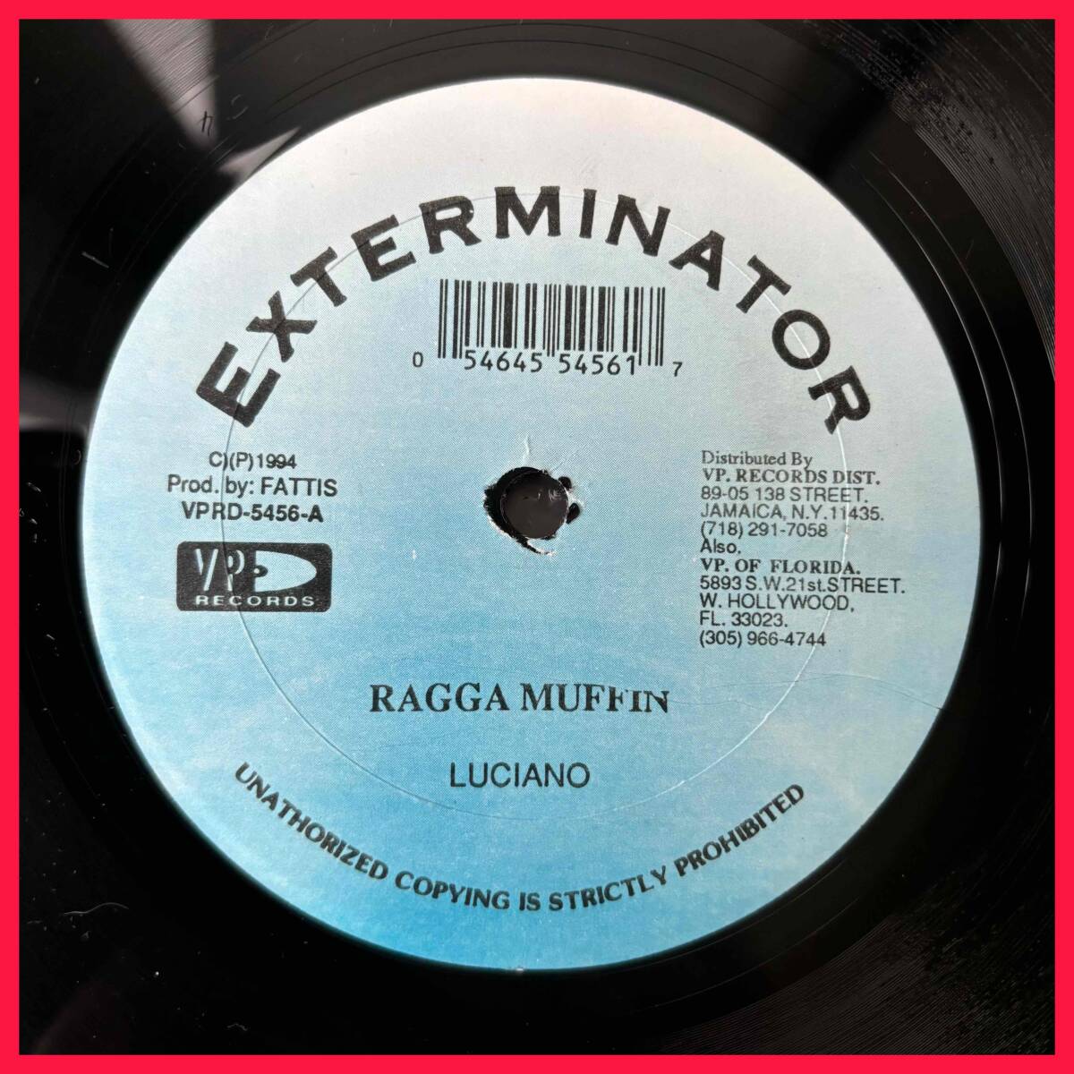 * ultimate beautiful record!US12inch is rare!1994!Big Tune!PROMISED LAND riddim![Luciano - Ragga Muffin / Black Survivor]12inch Exterminator