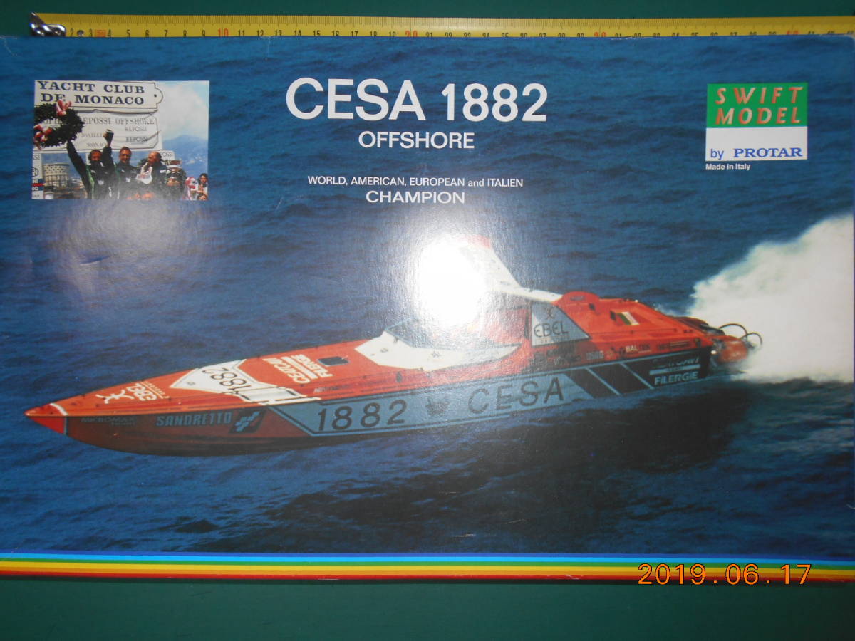 激レア PROTAR POWER BOAT　マニア向け　1/40 パワーボート CESA 1882 OFFSHORE WORLD,AMERICAN,EUROPEAN AND ITALIEN　CHAMPION艇A-3_画像1