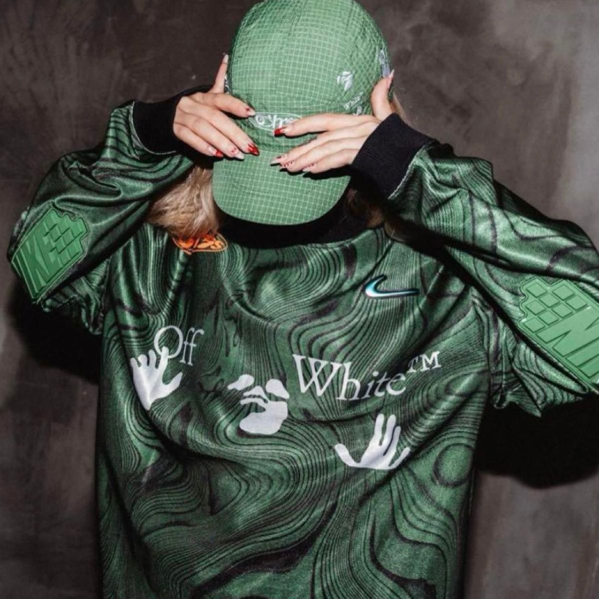 ナイキ x Off-White ロングTシャツ ユニフォーム ゲームシャツ M ナイキ x Off-White ロングTシャツ ユニフォーム ゲームシャツ M