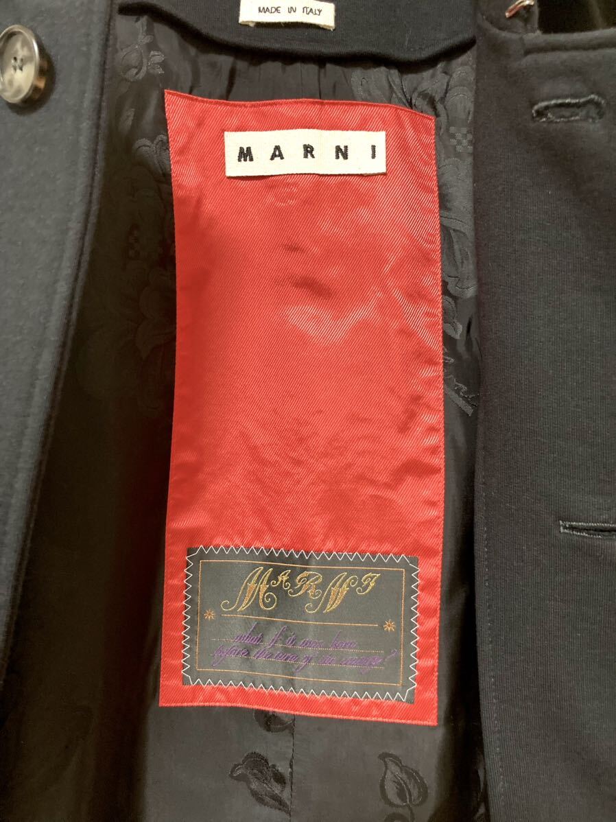 マルニ marni コットン ステンカラーロングコート ジャケット マルニ marni コットン ステンカラーロングコート ジャケット