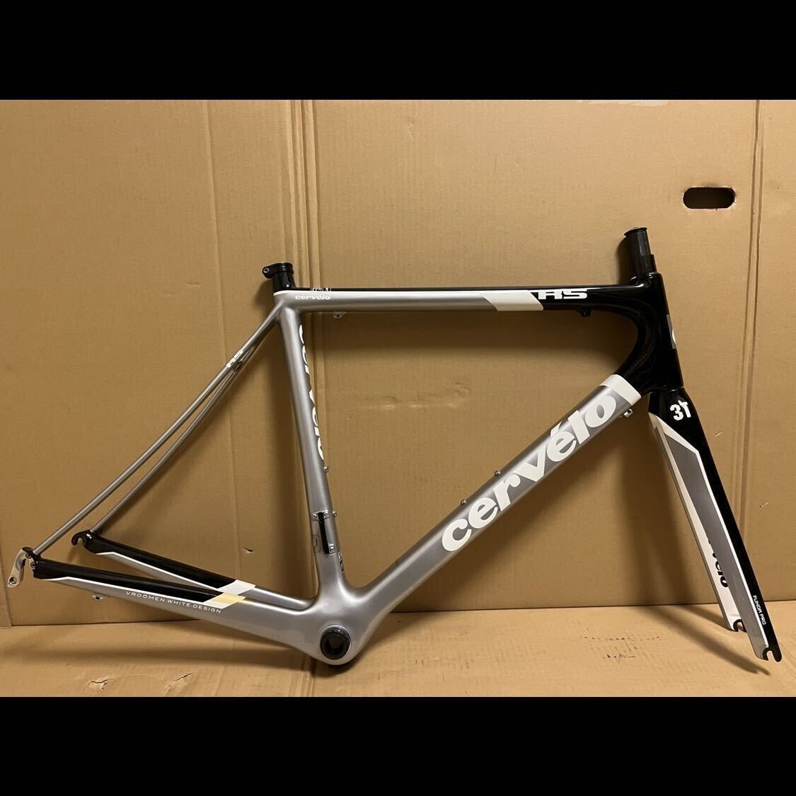 【美品】cervelo RS サーベロ 54サイズ フル カーボン ロードバイク カーボンフレーム リムブレーキ フレームセット