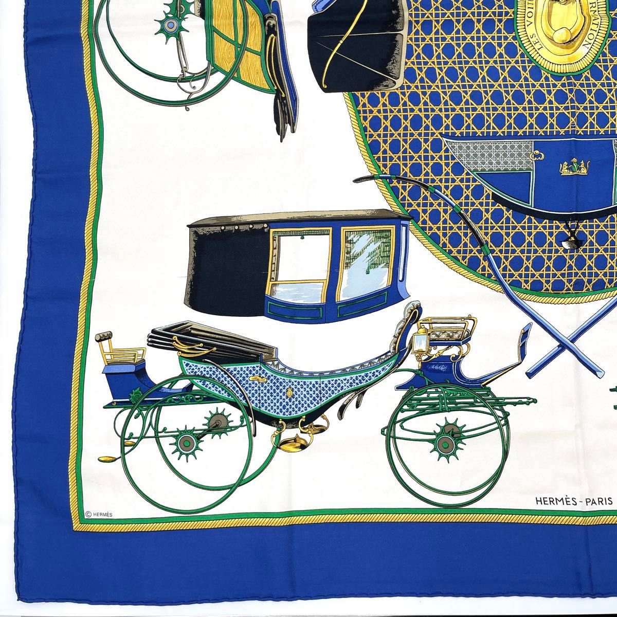 HERMES エルメス カレ90 折りたたみ式幌の馬車 スカーフ HERMES エルメス カレ90 折りたたみ式幌の馬車 スカーフ