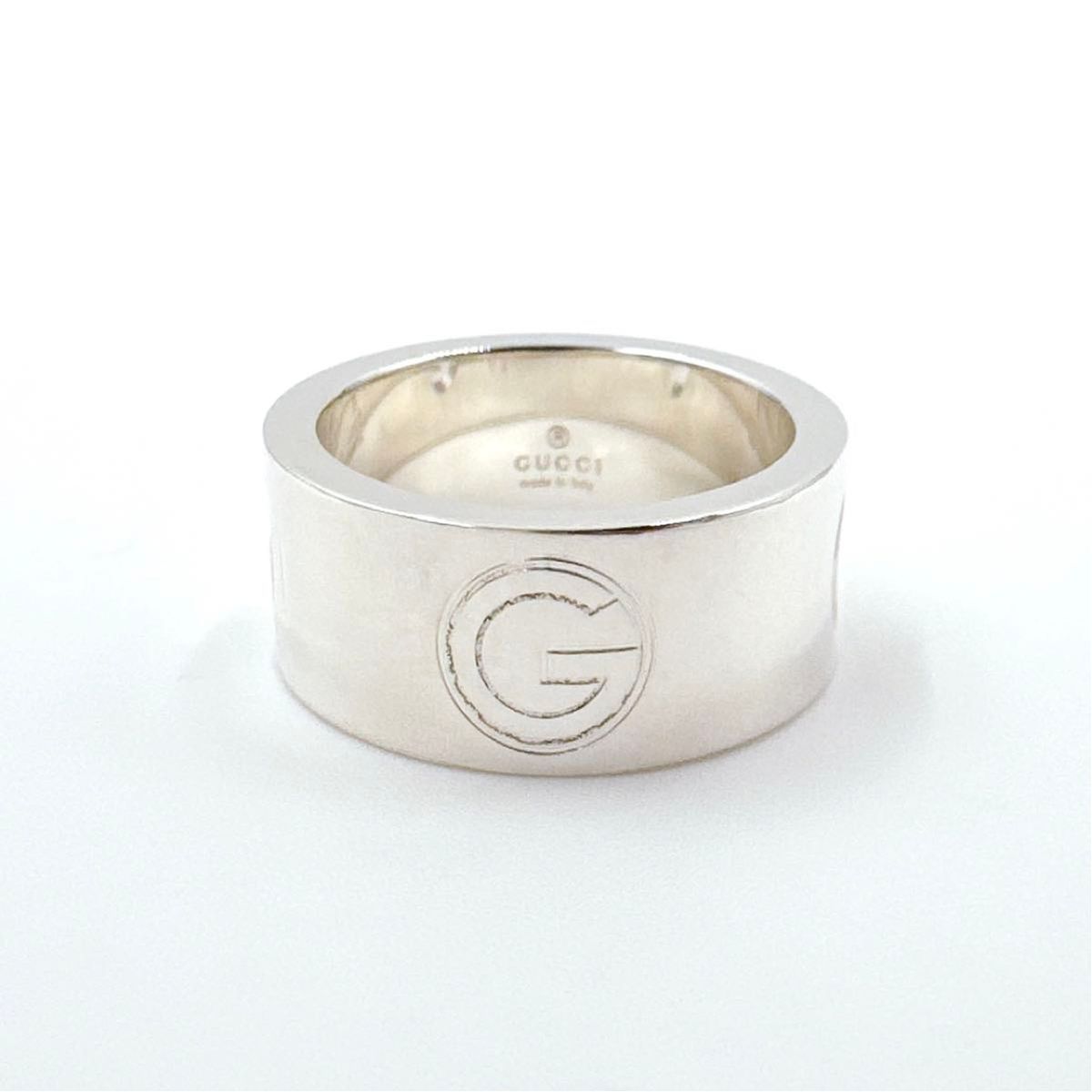 専用 お取り置き】Gucci グッチ ワイドバンド Gロゴ リング 専用 お取り置き】Gucci グッチ ワイドバンド Gロゴ リング