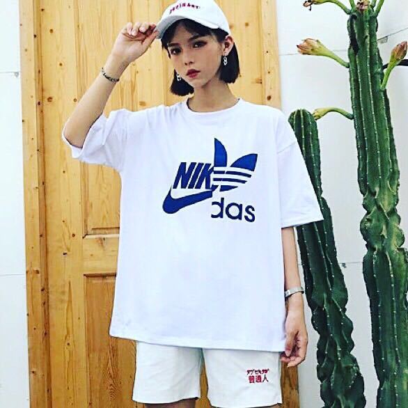 100開始有趣T恤nakidasu NIKE adidas 耐吉 愛迪達 XXL 原文:100スタート おもしろTシャツ ナキダス NIKE adidas ナイキ アディダス XXL