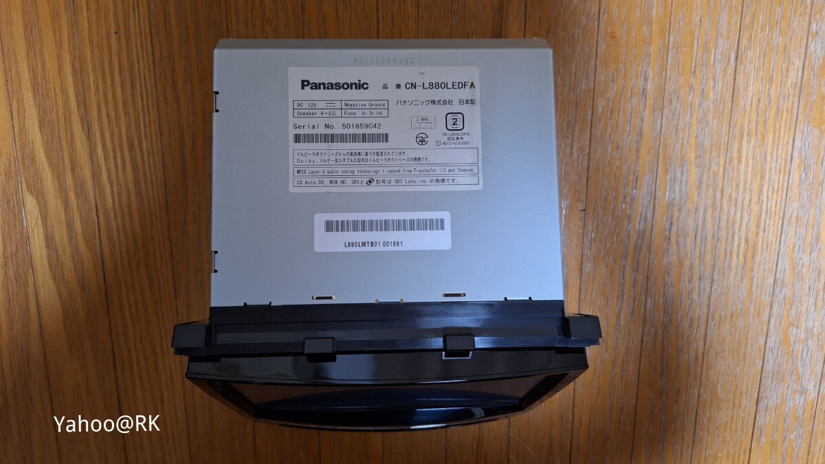 スバル 純正 8インチナビ 型式 CN-L880LEDFA Panasonic スバル 純正 8インチナビ 型式 CN-L880LEDFA Panasonic