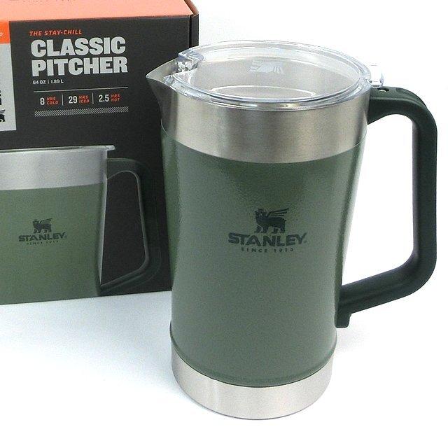 ファッションシーンで話題のこれから流行るブランド12選 CLASSIC グリーン 保温保冷 1.89L 真空ピッチャー STANLEY スタンレー PITCHER ST-301 新品 クラシックシリーズ ジャグ