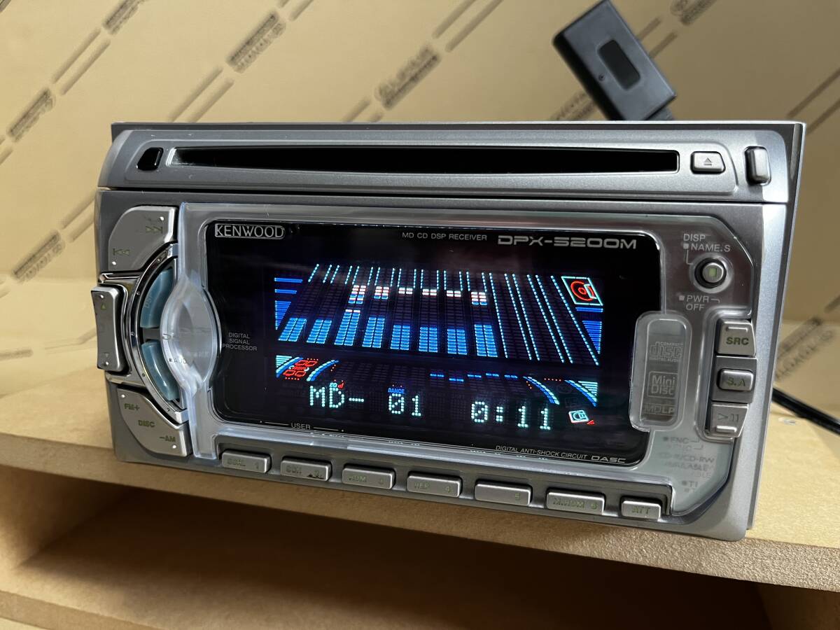 KENWOOD Bluetooth仕様 Spotifyなど再生可 DPX-5200M CD&MD DSP KENWOOD Bluetooth仕様 Spotifyなど再生可 DPX-5200M CD&MD DSP