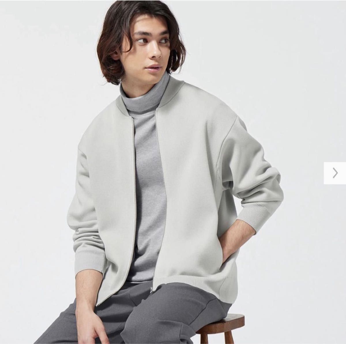 美品 XS メンズ GU ジーユー ジップアップ ブルゾン アウター 美品 XS メンズ GU ジーユー ジップアップ ブルゾン アウター