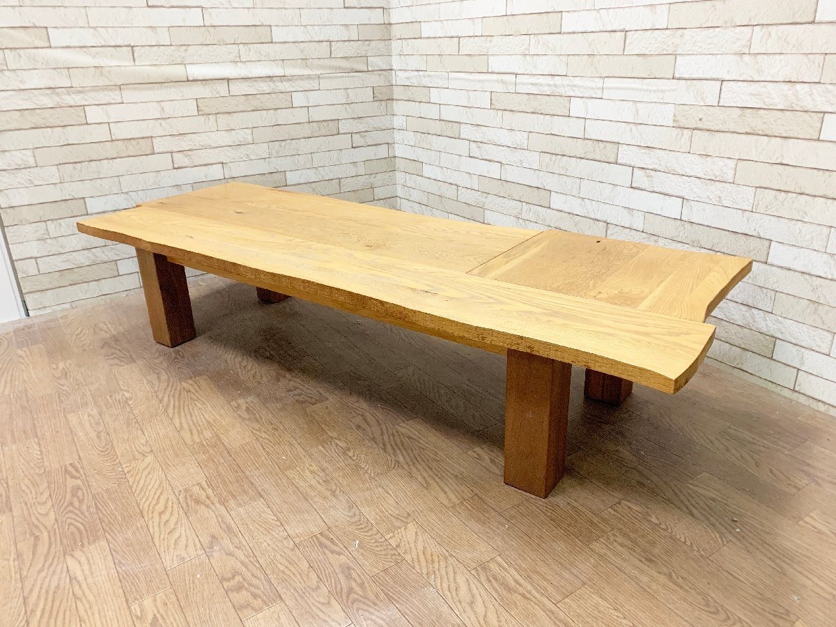 工房家具 木製 机 ローテーブル センターテーブル 座卓 インテリア 廃材 ナチュラル テーブル/検 キツツキ森のことば 幅153cm(貝651
