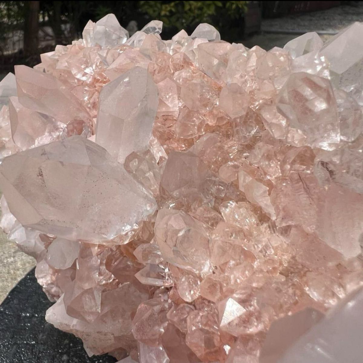 極上別格品 存在際立つ美しさ キラキラ美ピンク水晶 超大型 極上別格品 存在際立つ美しさ キラキラ美ピンク水晶 超大型