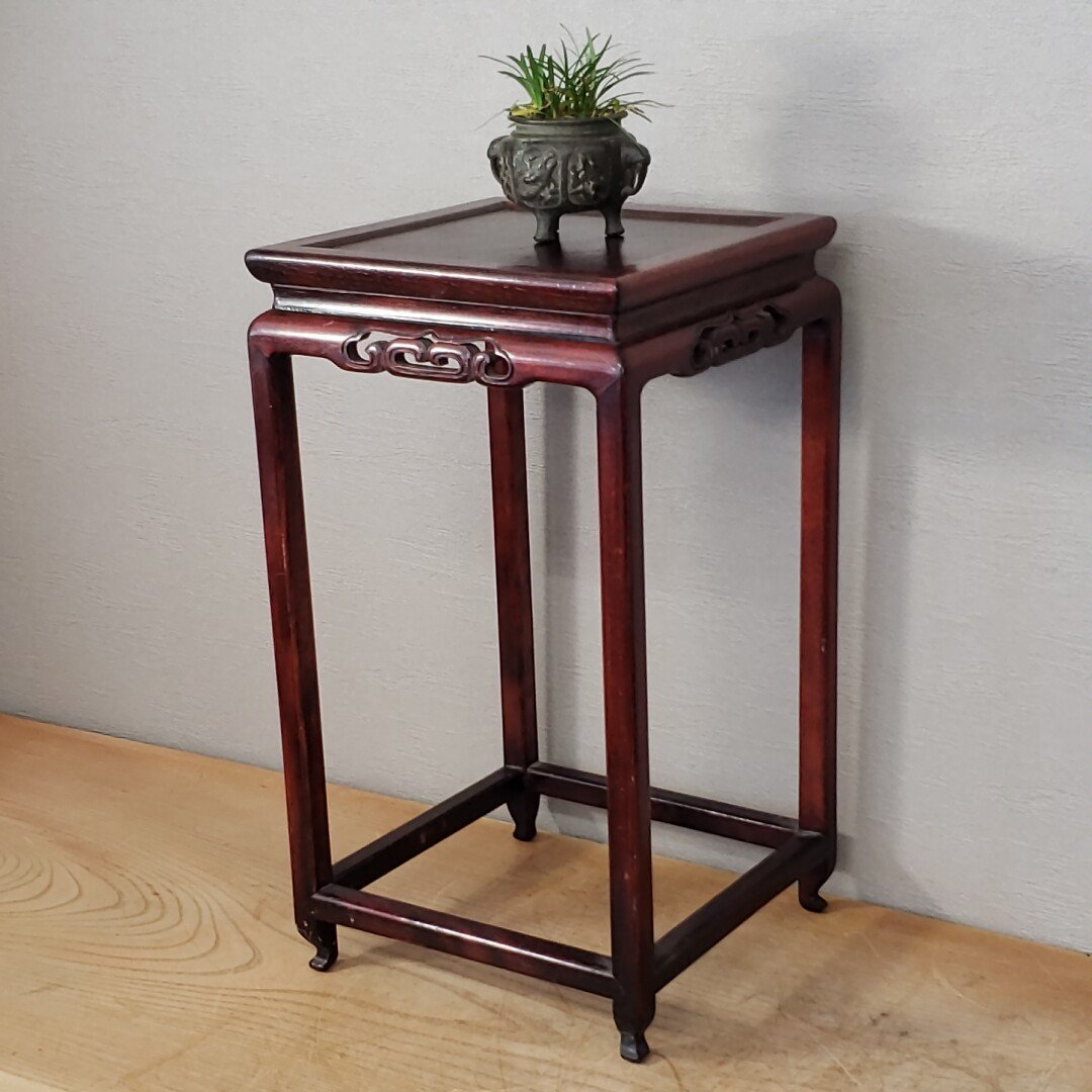 魅力的な価格 高台 花台 高卓 懸崖台 盆栽具 華道具 書道具 茶道具 香炉台 木工、竹工芸