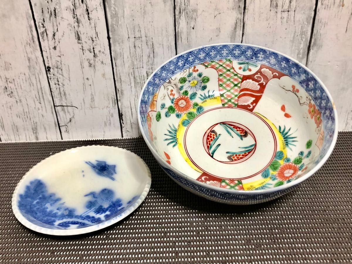 希少 古伊万里 色絵 染付 大鉢 中皿 時代物 骨董|Yahoo!フリマ 希少 古伊万里 色絵 染付 大鉢 中皿 時代物 骨董|Yahoo!フリマ