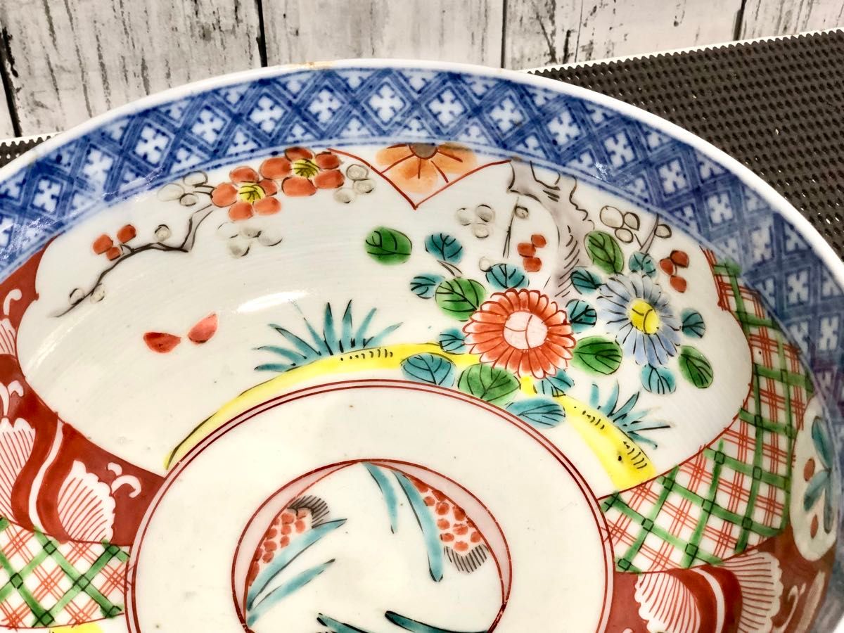 希少 古伊万里 色絵 染付 大鉢 中皿 時代物 骨董|Yahoo!フリマ 希少 古伊万里 色絵 染付 大鉢 中皿 時代物 骨董|Yahoo!フリマ