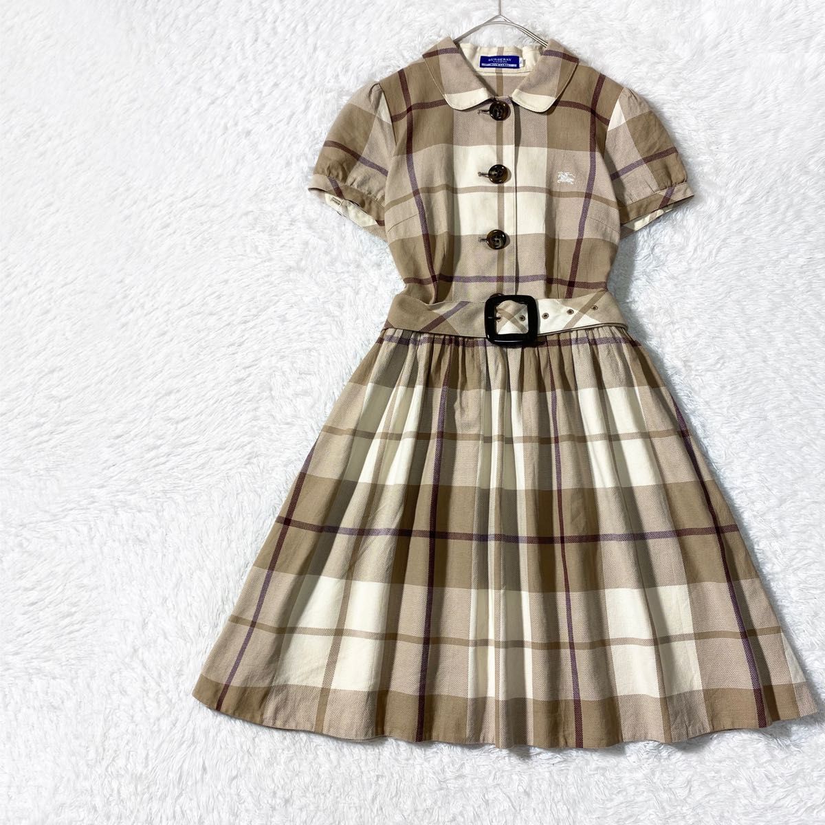 BURBERRY BLUE LABEL ワンピース ノバチェック ホースロゴ BURBERRY BLUE LABEL ワンピース ノバチェック ホースロゴ