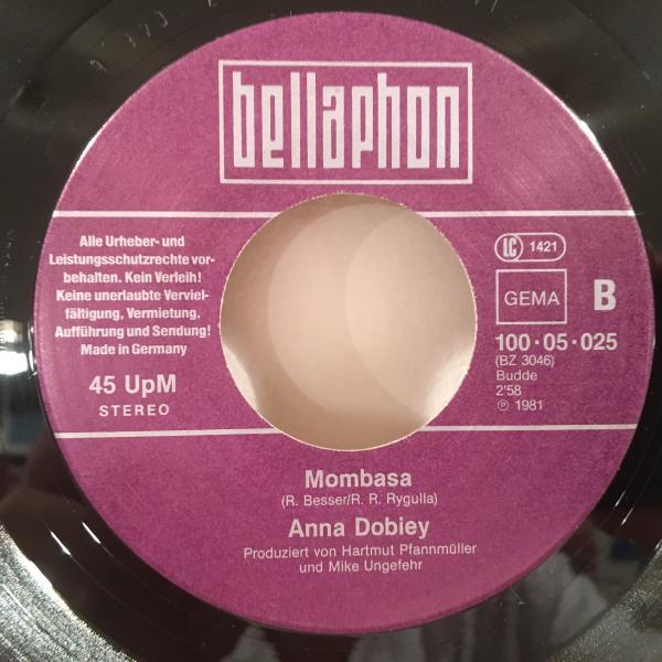 ☆Anna Dobiey/Mombasa☆AFRO SYNTH WAVE！7inch 45_画像3