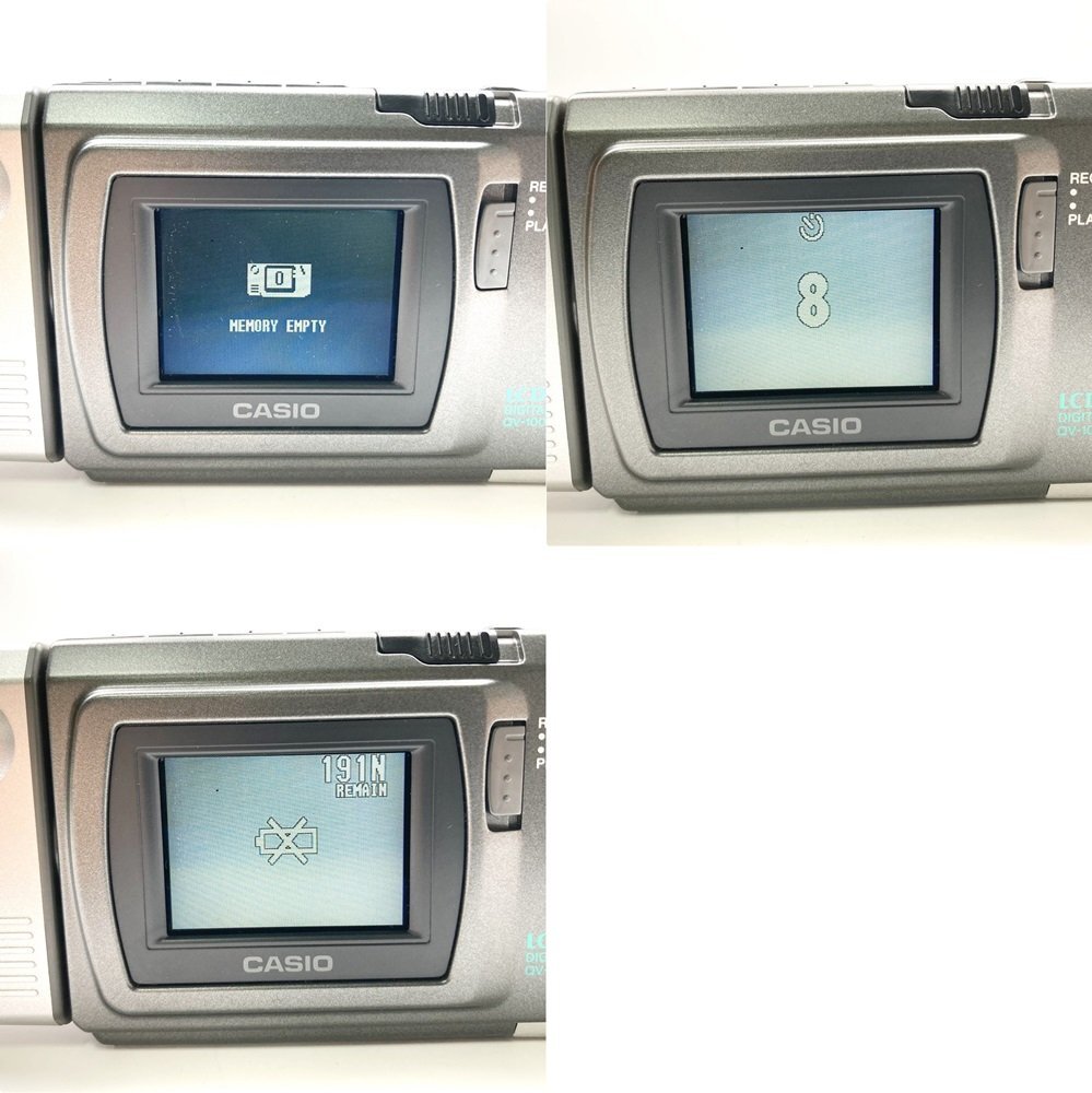 rm) CASIO カシオ LCD デジタルカメラ QV-100 デジカメ 電池式 カメラ ※中古 経年保管品 通電確認済 現状渡し_画像9