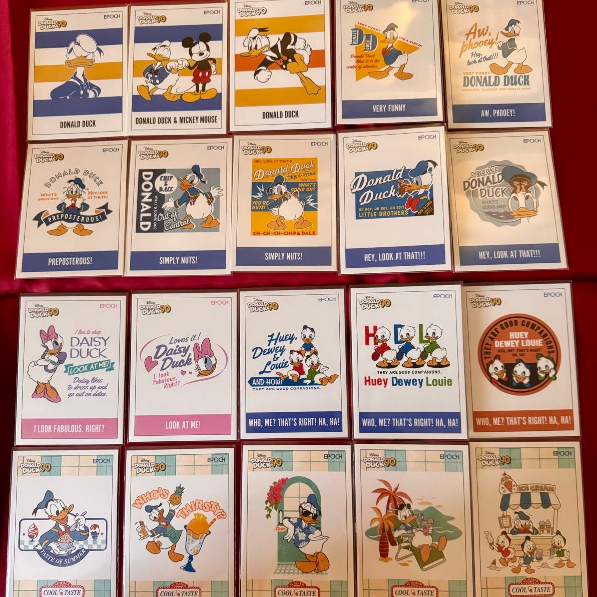 レギュラーカードコンプセット ドナルドダック90周年プレミアム レギュラーカードコンプセット ドナルドダック90周年プレミアム