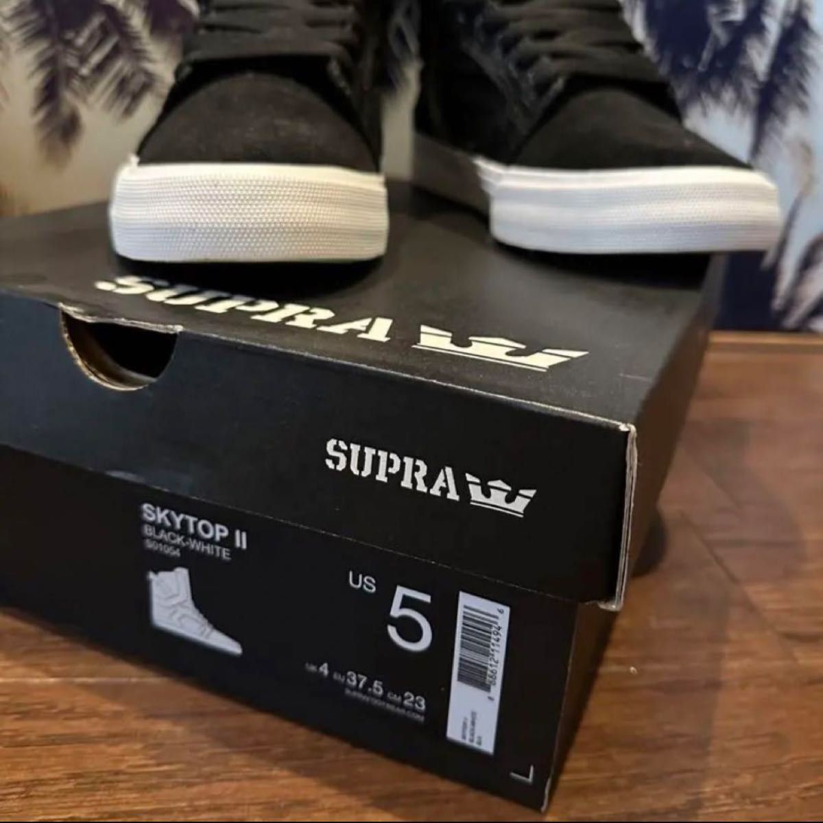新品】SUPRA SKYTOPⅡ Black-White スニーカー 黒 白 ハイカット 新品】SUPRA SKYTOPⅡ Black-White スニーカー 黒 白 ハイカット