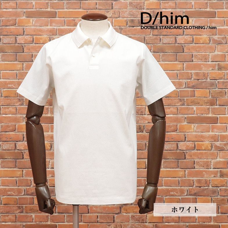 流行り の ブランド 高級品市場 春夏/D/him/50サイズ/ポロシャツ 新品/白/ホワイト ウエア