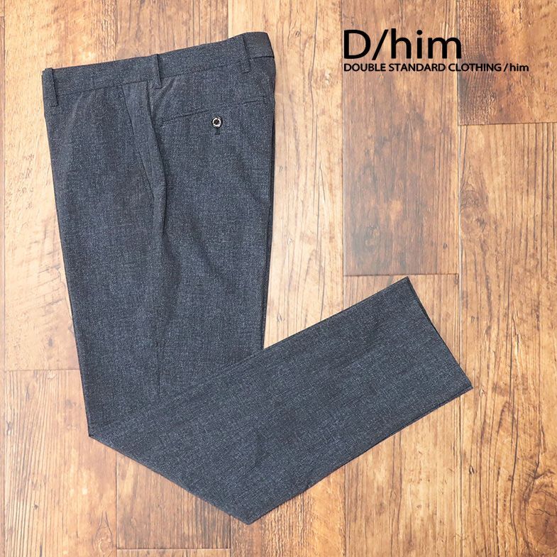 春夏/D/him/46サイズ/美脚パンツ 撥水 軽やかナイロン ストレッチ 日本製 ゴルフ 機能性 穿きやすい◎ 新品/紺/ネイビー/ib120/