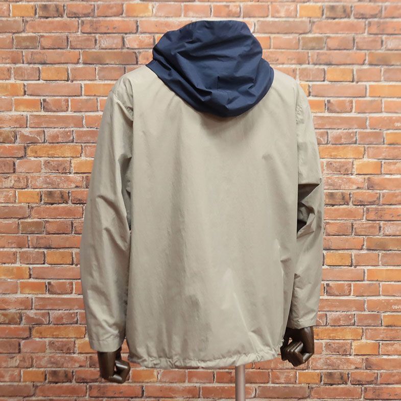 春夏/LANVIN COLLECTION/48サイズ/国産アノラック パーカー 撥水 軽量タフタ 機能性 ゴルフ アウトドア 新品/ベージュ×紺/ib156/ 春夏/LANVIN COLLECTION/48サイズ/国産アノラック パーカー 撥水