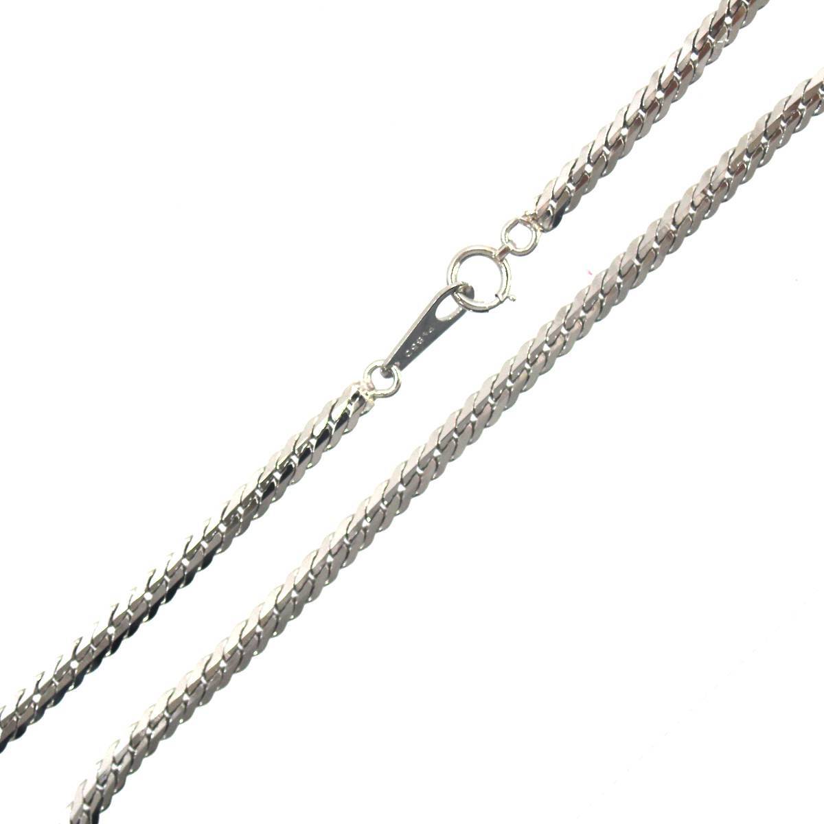 プラチナ/Pt850 喜平タイプ 6面ダブル ネックレス 40cm 16.4g HO プラチナ/Pt850 喜平タイプ 6面ダブル ネックレス 40cm 16.4g HO
