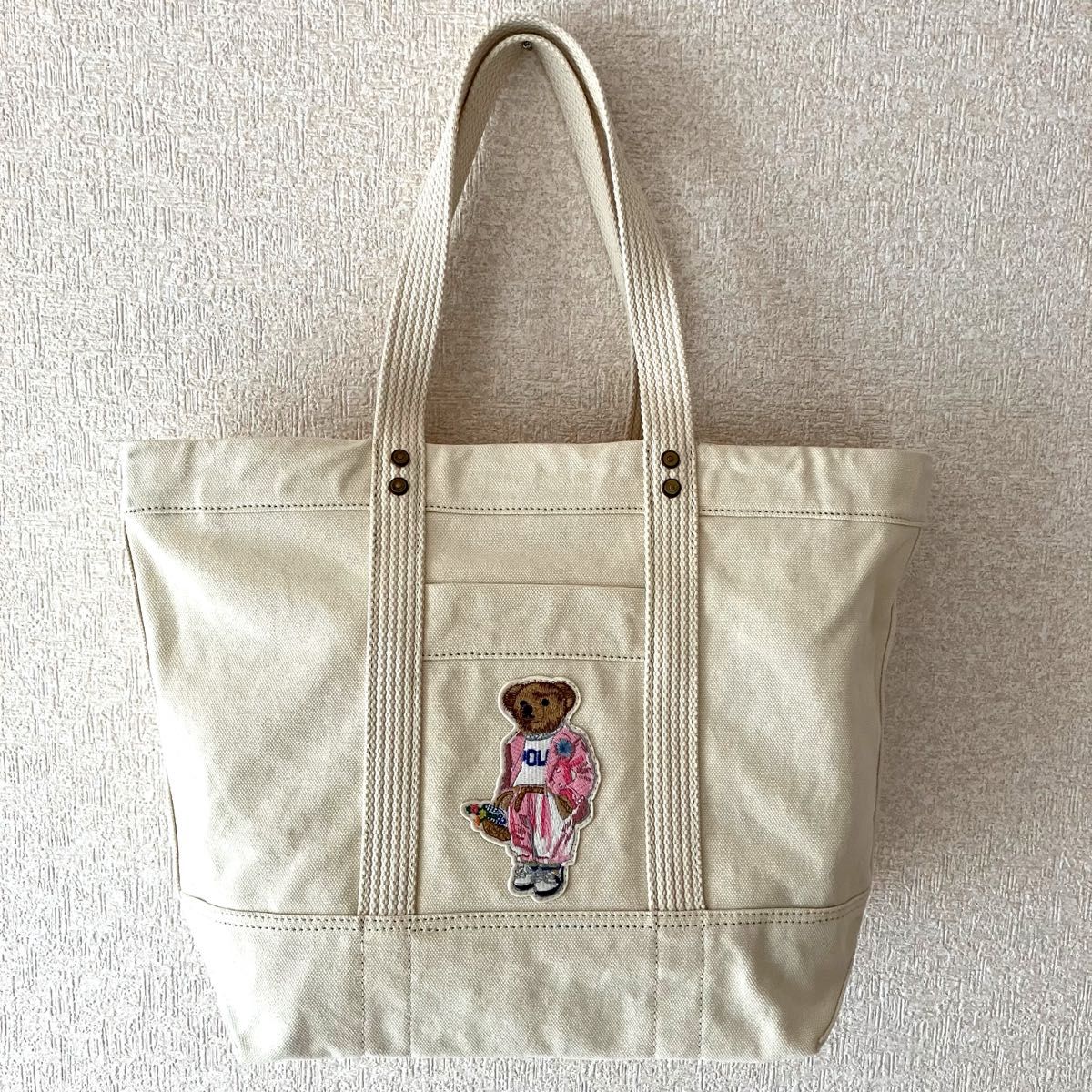 新品】ポロラルフローレン キャンバス ピクニック ポロベア 新品】ポロラルフローレン キャンバス ピクニック ポロベア