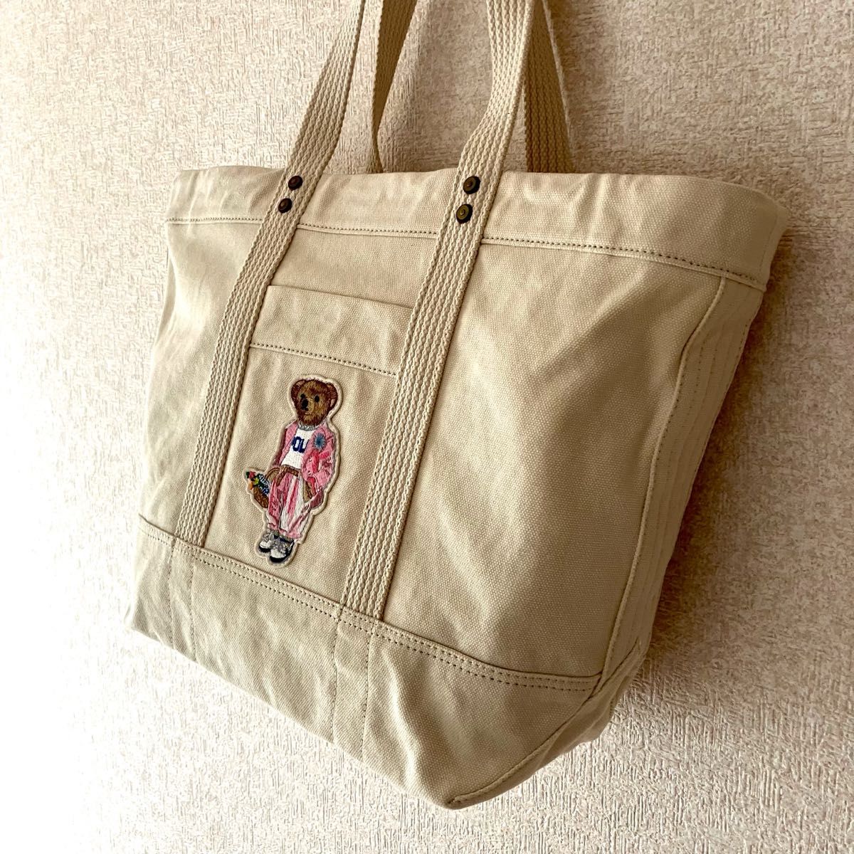 新品】ポロラルフローレン キャンバス ピクニック ポロベア 新品】ポロラルフローレン キャンバス ピクニック ポロベア