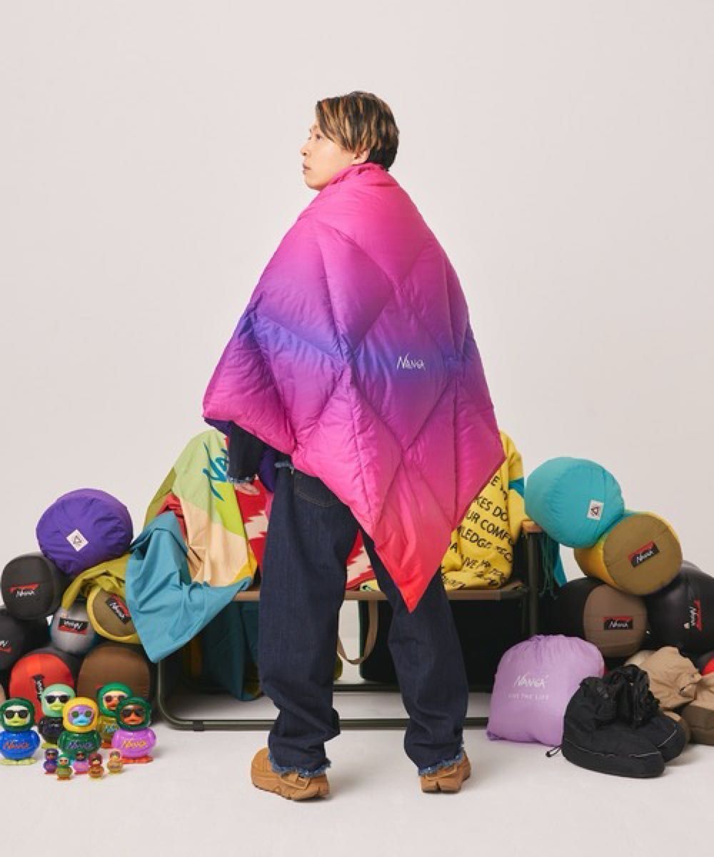 堂本剛 ENDRECHERI NANGA ZOZO コラボ DOWN BLANKET SANKAKU 堂本剛 ENDRECHERI NANGA ZOZO コラボ DOWN BLANKET SANKAKU