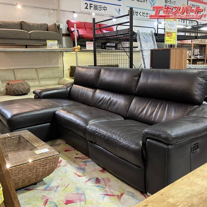 31600円 Leatherworld レザーワールド 大型カウチソファ w295cm 31600円 Leatherworld レザーワールド 大型カウチソファ w295cm