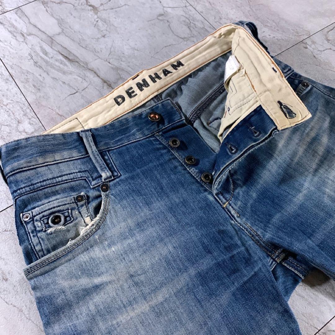 DENHAM デンハム SKIN ストレッチ スキニー ジーンズ デニム W27 DENHAM デンハム SKIN ストレッチ スキニー ジーンズ デニム W27