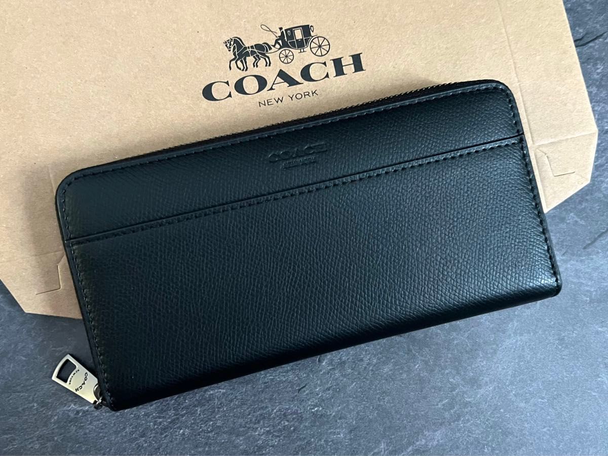 新品】coach 財布 長財布 メンズ レディース ブラック コーチ 新品】coach 財布 長財布 メンズ レディース ブラック コーチ