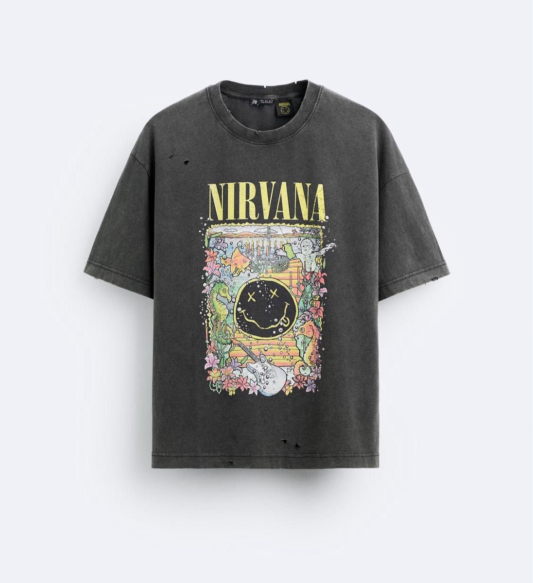 ZARA NIRVANA ニルヴァーナ Tシャツ Mサイズ 新品未使用 タグ ZARA NIRVANA ニルヴァーナ Tシャツ Mサイズ 新品未使用 タグ