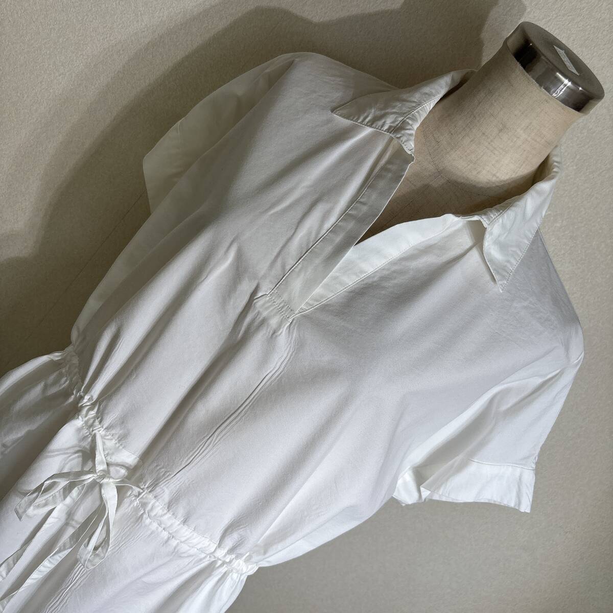 B905■AMACAアマカ★白★半袖プルチュニック■38
