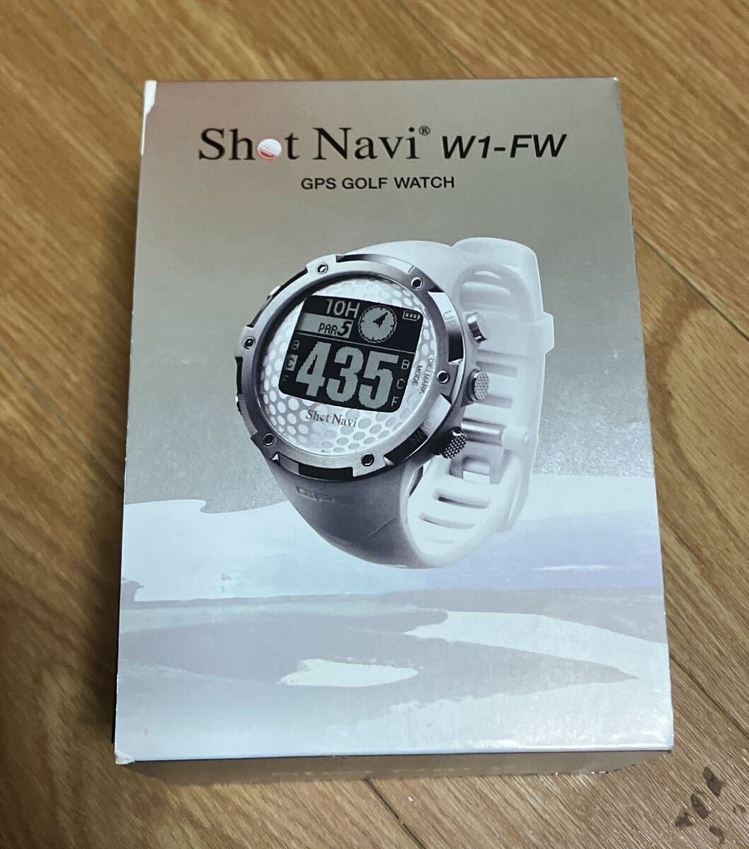 ショットナビW1-FW ホワイト ショットナビ W1-FW 腕時計型 GPSゴルフ
