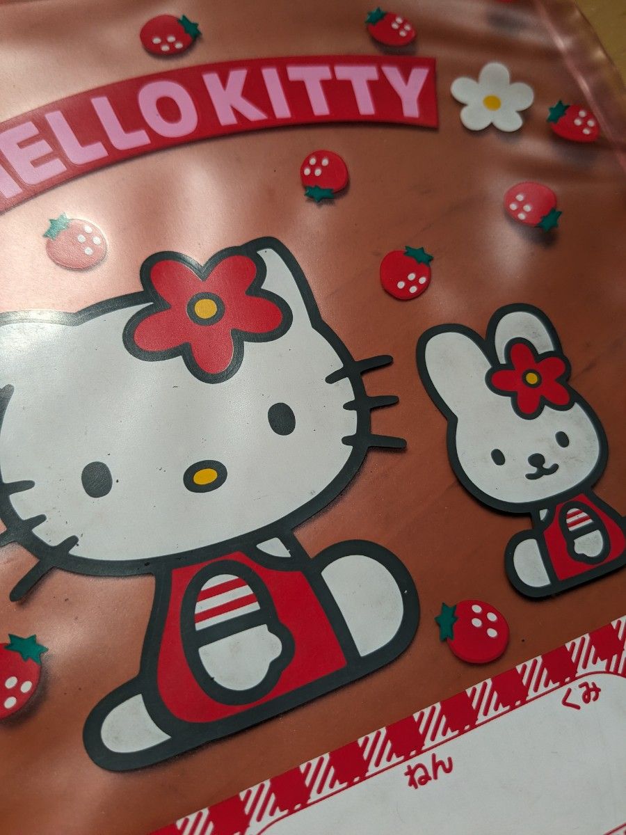 ハローキティ 平成レトロ ビニールバッグ クリアバッグ お手紙袋 ハローキティ 平成レトロ ビニールバッグ クリアバッグ お手紙袋