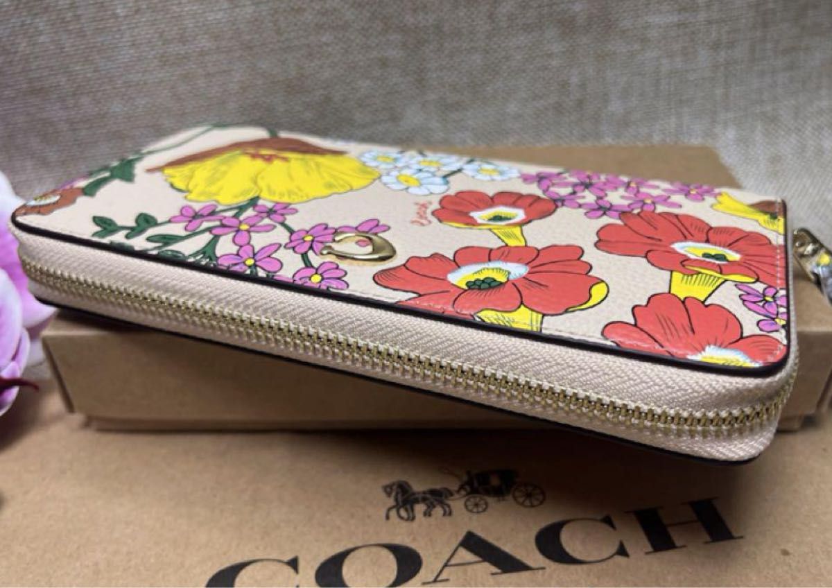 コーチ 長財布COACH 財布ロング ジップ アラウンド フローラル コーチ 長財布COACH 財布ロング ジップ アラウンド フローラル